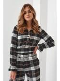 Kariertes Flanell-Set für Damen, schwarz 5026 – Online-Shop – Boutique